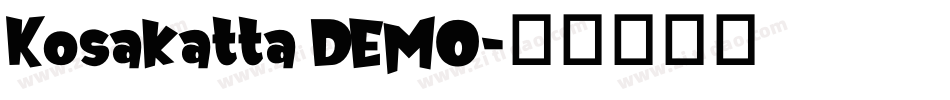 Kosakatta DEMO字体转换